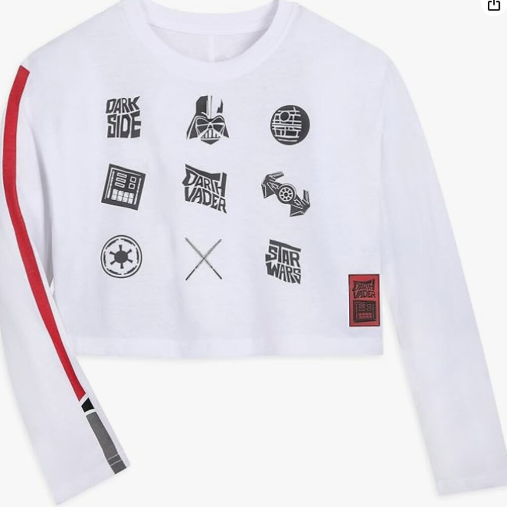 STAR WARS Darth Vader Semi-Cropped Top for Girls